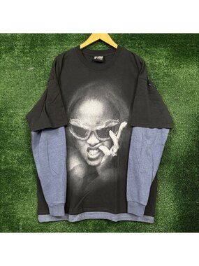 Rihanna R20 2005 Layered Long Sleeve T-Shirt Size Large